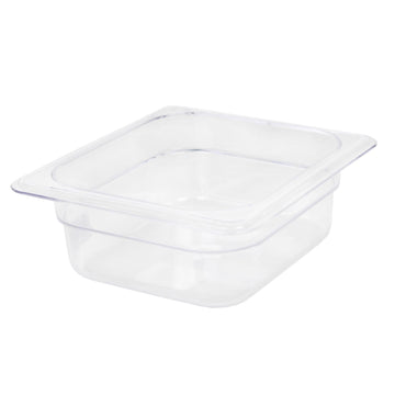 Excellant Deep Polycarbonate Food Pan by Thunder Group – 2-1/2-Inch deep, 6.0 inches, Polycarbonate, Clear, Model PLPA8162
