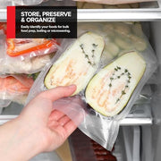 Stock Your Home 8 x 150 Pack of 3 / Clear / 9 Food Storage Bags