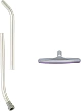 ProTeam 2-Piece, 2-Bend Aluminum Wand with Button Lock 56 Inch 101338 and Xover Multi-Surface Floor Tool 14 inch 107016, Vacuum Wand Attachment Combo Set