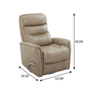 Beige Linen Swivel Glider Recliner Two Pack by Starlight Canyon Home – 90% Polyester, 10% PU (W), Beige, Pack of 2