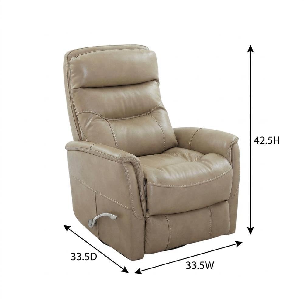 Beige Linen Swivel Glider Recliner Two Pack by Starlight Canyon Home – 90% Polyester, 10% PU (W), Beige, Pack of 2