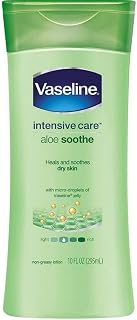Vaseline Intensive Care Lotion 10 Ounce Aloe Soothe (Dry Skin) (295ml) (2 Pack)