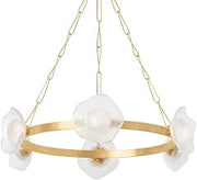 485-41-VGL Almandine - 10W 6 LED Chandelier-10 Inches Tall and 41.25 Inches Wide