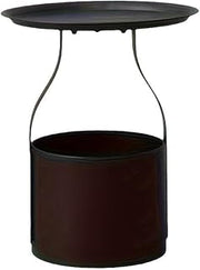 Modern Movable Small Endtable Circular Sofa Table with Storage Bag Stylish Bedroom Mesa Auxiliar Table
