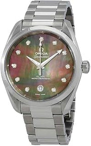 Omega Seamaster Aqua Terra Automatic Chronometer Diamond Ladies Watch 220.10.38.20.57.001