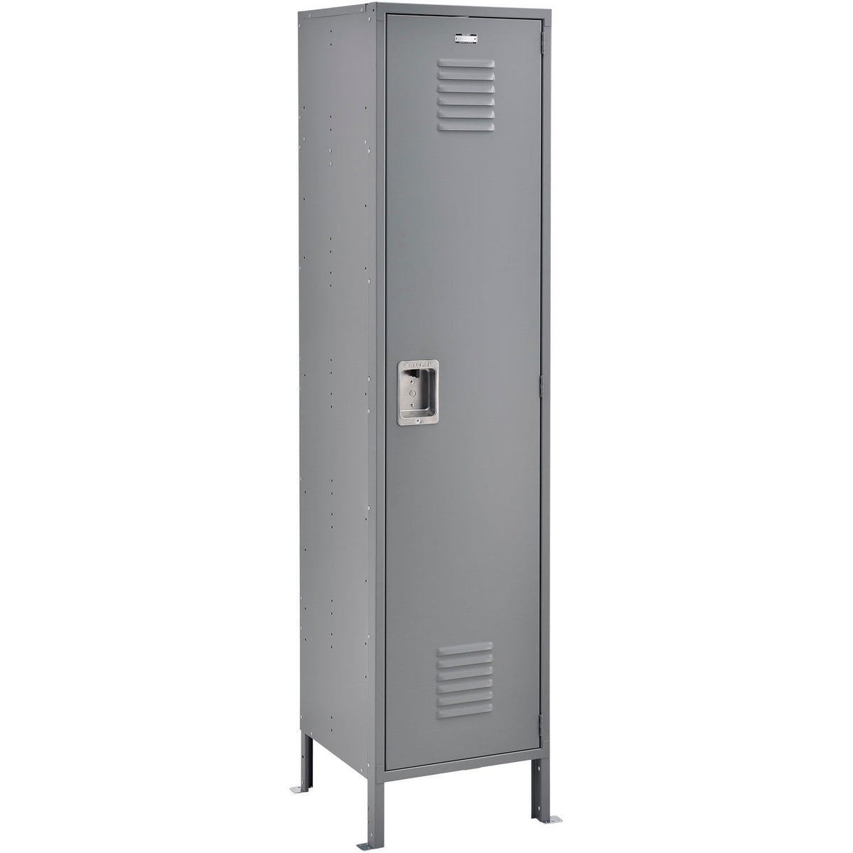 Global Industrial 1-Tier 1 Door Locker by GEC – Alloy Steel, Grey, Model 493657GY