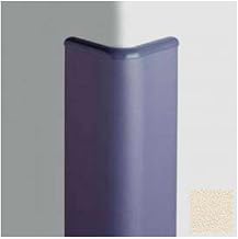 Corner Guard Bullnose 90, 3'' Wings, 4'H W/Caps, Eggshell