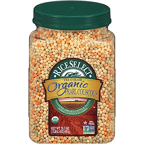 RiceSelect 98 Ounce (Pack of 1) / Pearl Couscous Tri-Color Organic / 1 Couscous