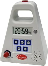 Cooper-Atkins FT24-0-3 Large Single Station Digital Kitchen Timer with Volume Control, 24 Hours Unit Range