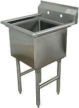 Single Fabricated Bowl 1 Compartment Scullery Sink Size: 43" H x 23" W x 24" D