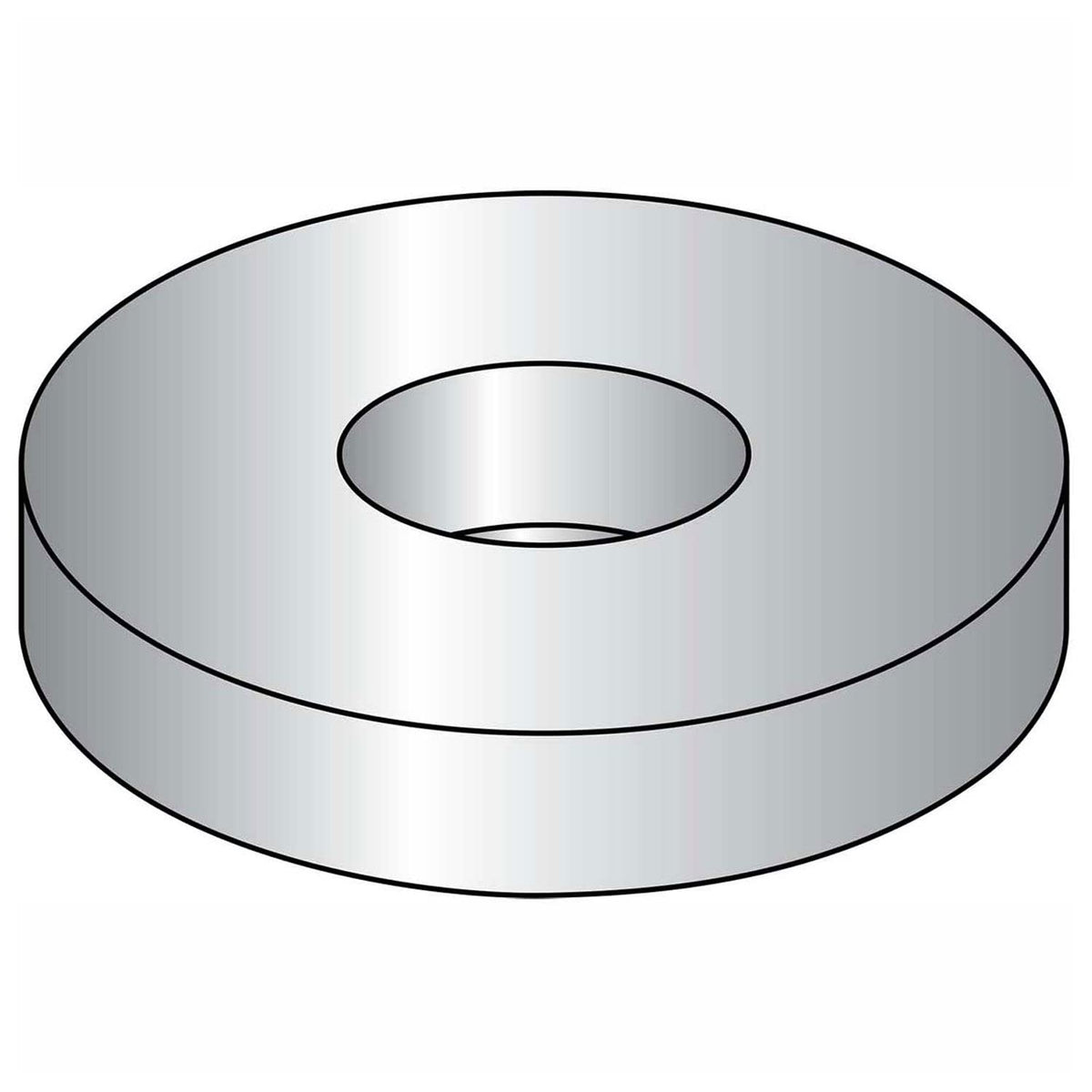 Flat Washer by Brighton-Best – 1/2", Low Carbon Steel, Model P43006