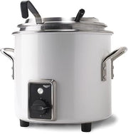 Vollrath 7217250 Retro Stock Pot Kettle Rethermalizer, 11 Quart, Pearl White, 120v