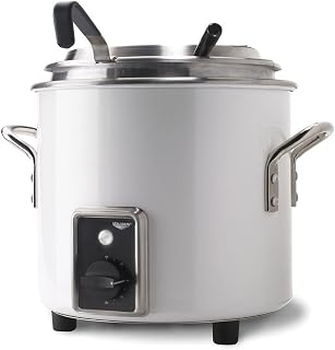 Vollrath 7217250 Retro Stock Pot Kettle Rethermalizer, 11 Quart, Pearl White, 120v