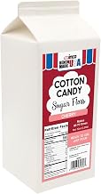 82003CS - BenchmarkUSA 3-1/4 lb Cotton Candy Floss - Cherry - 6 cartons/case