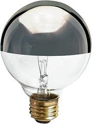 Satco S3862 Medium Light Bulb in Chrome finish, 4.38 inches