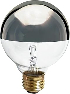 Satco S3862 Medium Light Bulb in Chrome finish, 4.38 inches