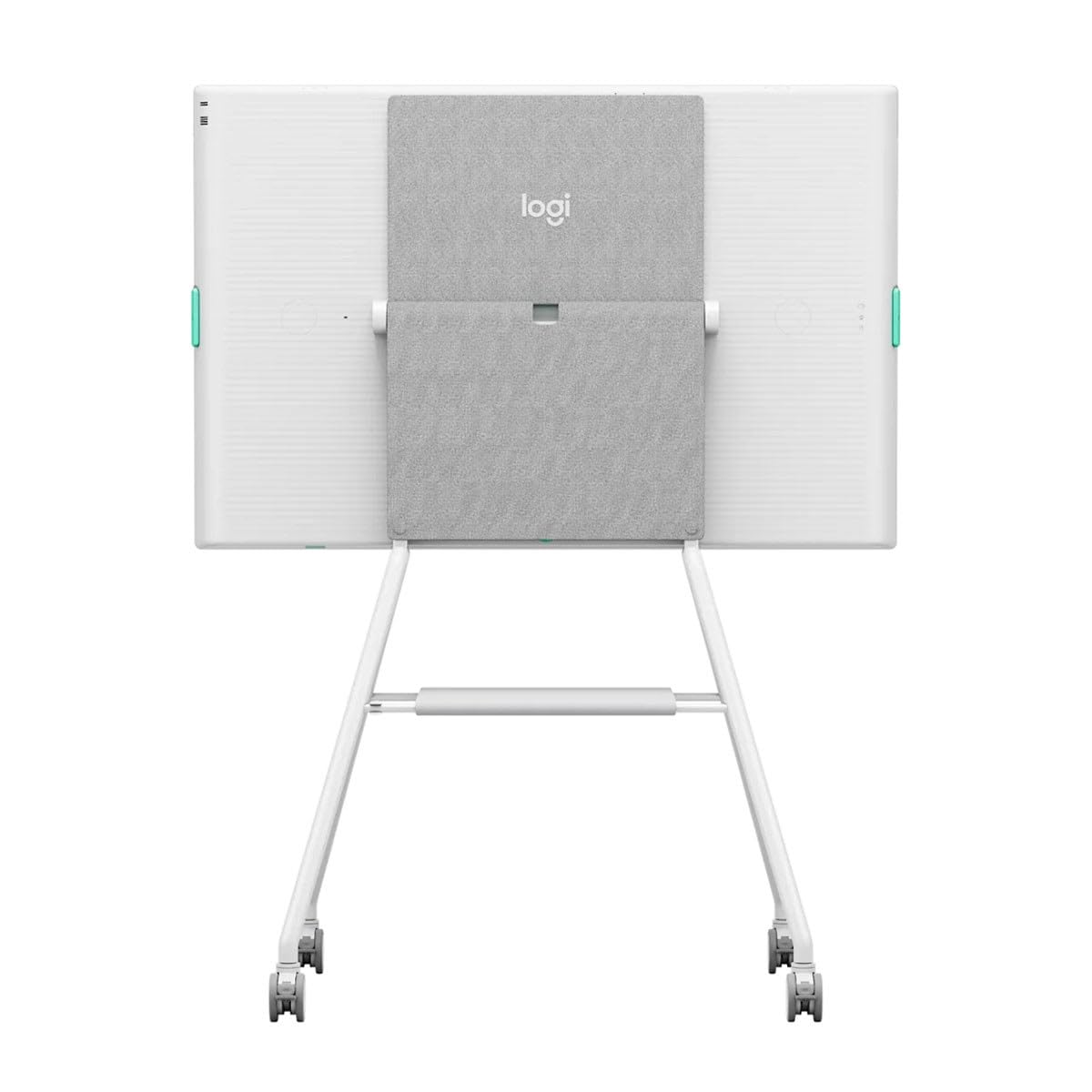 Mobile Cart for Rally Board by Logitech – 88.3 x 59 x 38.9" / 224.3 x 149.9 x 98.8 cm, Metal, Silver/Gray, Model 952-000251
