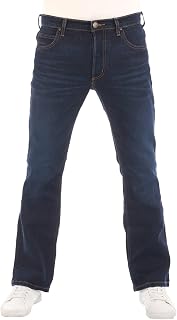 Lee Denver Men's Jeans Bootcut Denim Stretch Trousers Cotton Blue W30-W44