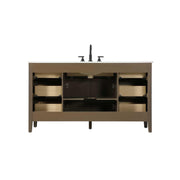 60" Single Bathroom Vanity in Chocolate Oak by Elegant Kitchen and Bath – unspecified, Aluminum, Chocolate, Model VF29860CO