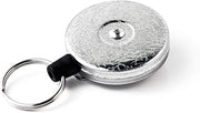 KEY-BAK Original Retractable Key Holder with a Front, Steel Belt Loop, Split Ring and Made in the USA