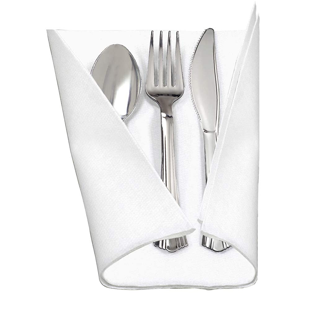 Reflections Fork by WNA – 17", Polystyrene # 6, Silver, Pack of 120, Model REFROLL3