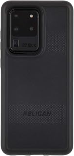 Pelican Protector Series - Samsung Galaxy S20 Ultra 5G Case 6.9" [Wireless Charging Compatible] Rugged Protective Phone Case Cover for S20 with Anti-Scratch Tech [10FT MIL-Grade Drop Protection] Black