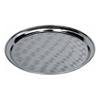 16" Round Stainless Steel Tray by Winco – 15.8", Stainless Steel, Model STRS-16