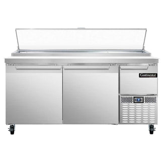 Two Section Pizza Prep Table by Continental Refrigerator – 22.0 cubic_feet, Model cpa68