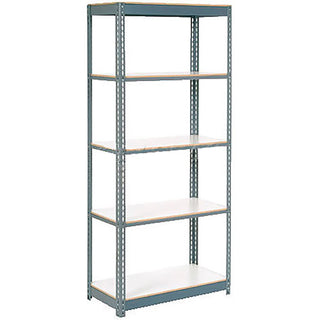 Extra Heavy Duty Shelving 36Wx24Dx96H 6 Shelves 1500 lbs. Cap. Per Shelf Gry by Global Industrial – Alloy Steel, Grey, Model 717535