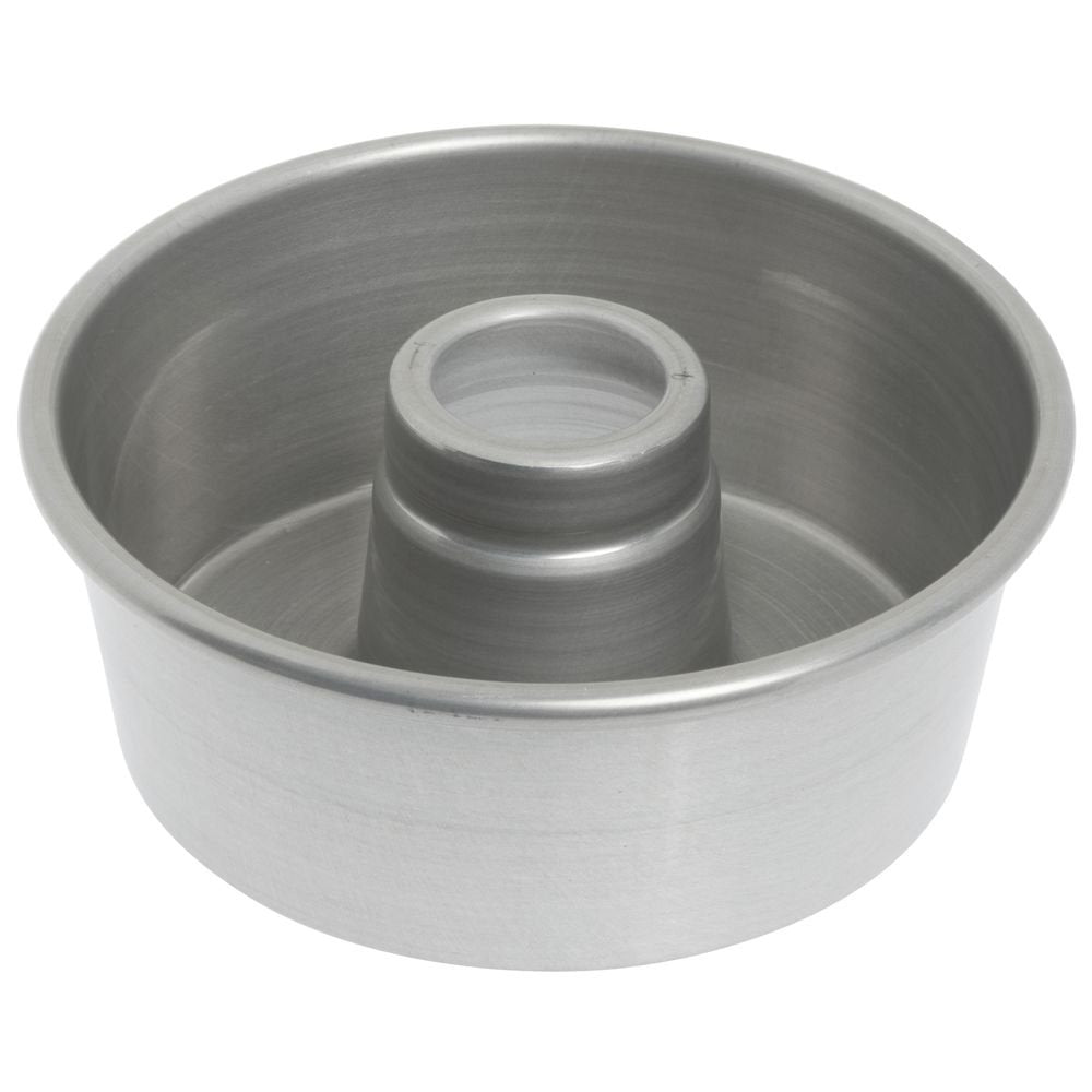 Bundy Chicago Metallic Aluminum Angel Food Cake Pan with AMERICOAT® Glaze - 7 1/2"Dia x 3 1/16"D by Chicago Metallic Bakeware – 7.5 inches, Aluminum, Multicolor, Model 46535