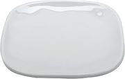 G.E.T. 6" White Square Arctic Mill Melamine Plate (Set of 12)