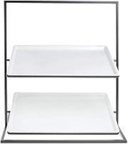 HUBERT 2-Tier Bakery Stand Black - 23 1/10L x 13 4/5W x 25 1/5" H
