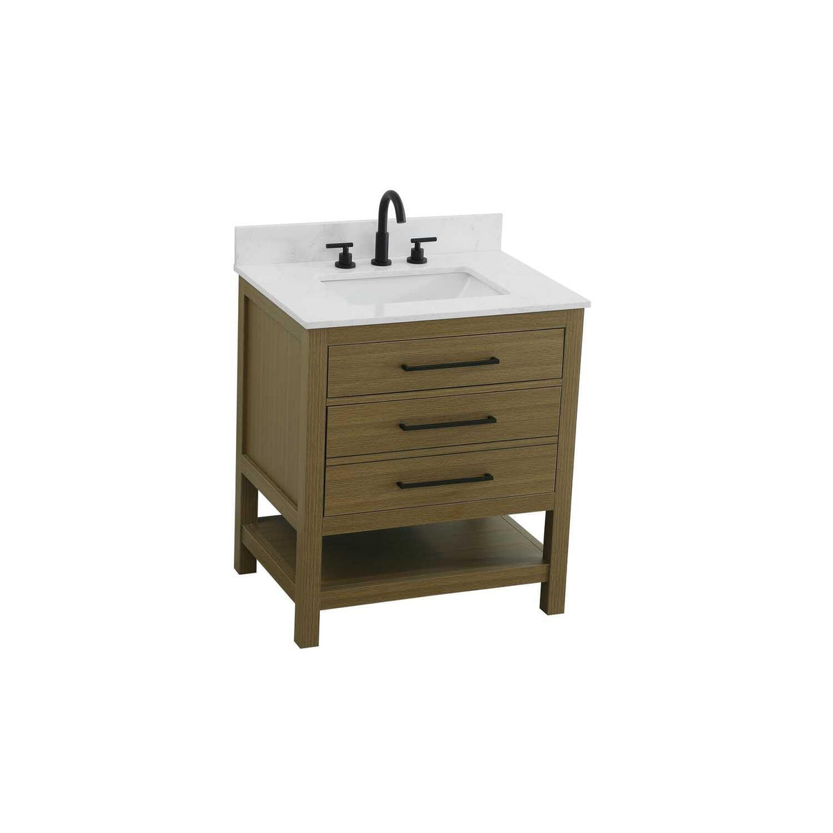 Karson Bathroom Vanity Chestnut Brown by Lighting Design – Wood, Chestnut Brown, Model VF60530MCB-BS
