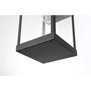 Peter One Light Outdoor Wall Sconce Black by Lighting Design – Iron, Black, Model OD413W18BK