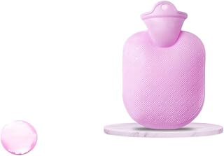 Hot Water Bottle Bag Hotpack for Pain Relief Menstrual Cramp,hot and Cold Compress, Hand Feet Warmer(Violet,500ml)