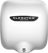 Excel Dryer XL-BW XLERATOR Hand Dryer for Commercial Bathrooms, Pro-grade, Fast Drying Unit with White Thermoset Cover