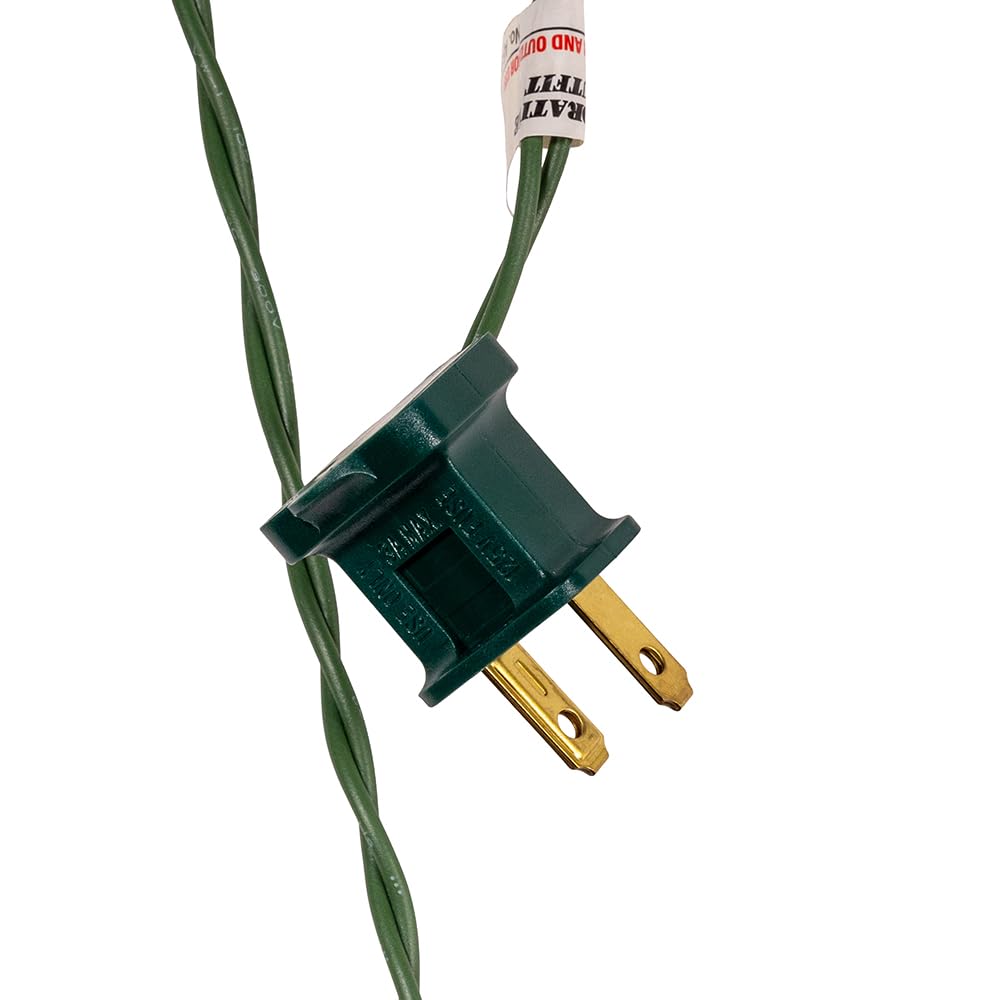 Kurt Adler Pre-Lit Twinkle LED Vanderbilt Garland by Kurt S. Adler – Polyvinyl Chloride (PVC), Green, Model P5102TLED