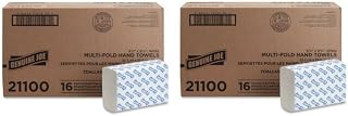 Genuine Joe GJO21100 Multifold Towels, 9.5" x 9.10", pack of 16 - (2 Pack)