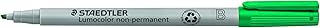 STAEDTLER LUMOCOLOR N/PERM BROAD GREEN