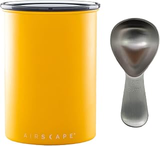 Planetary Design Airscape Stainless Steel Coffee Canister & Scoop Bundle - Food Storage