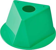 Global Industrial Plain Inventory Control Cone, Three-Sided Shape, Green
