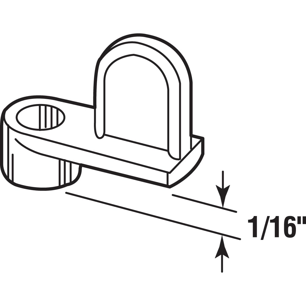 PRIME-LINE White / 1/16 in. / 1 Screen Door Hardware