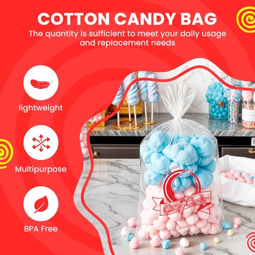 Stock Your Home 100 / 100 Count / Clear Cotton Candy