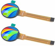 2Pcs 0.99" Round TFT Display IPS LCD Module RGB 128*115 ST7735 Driver 12Pin