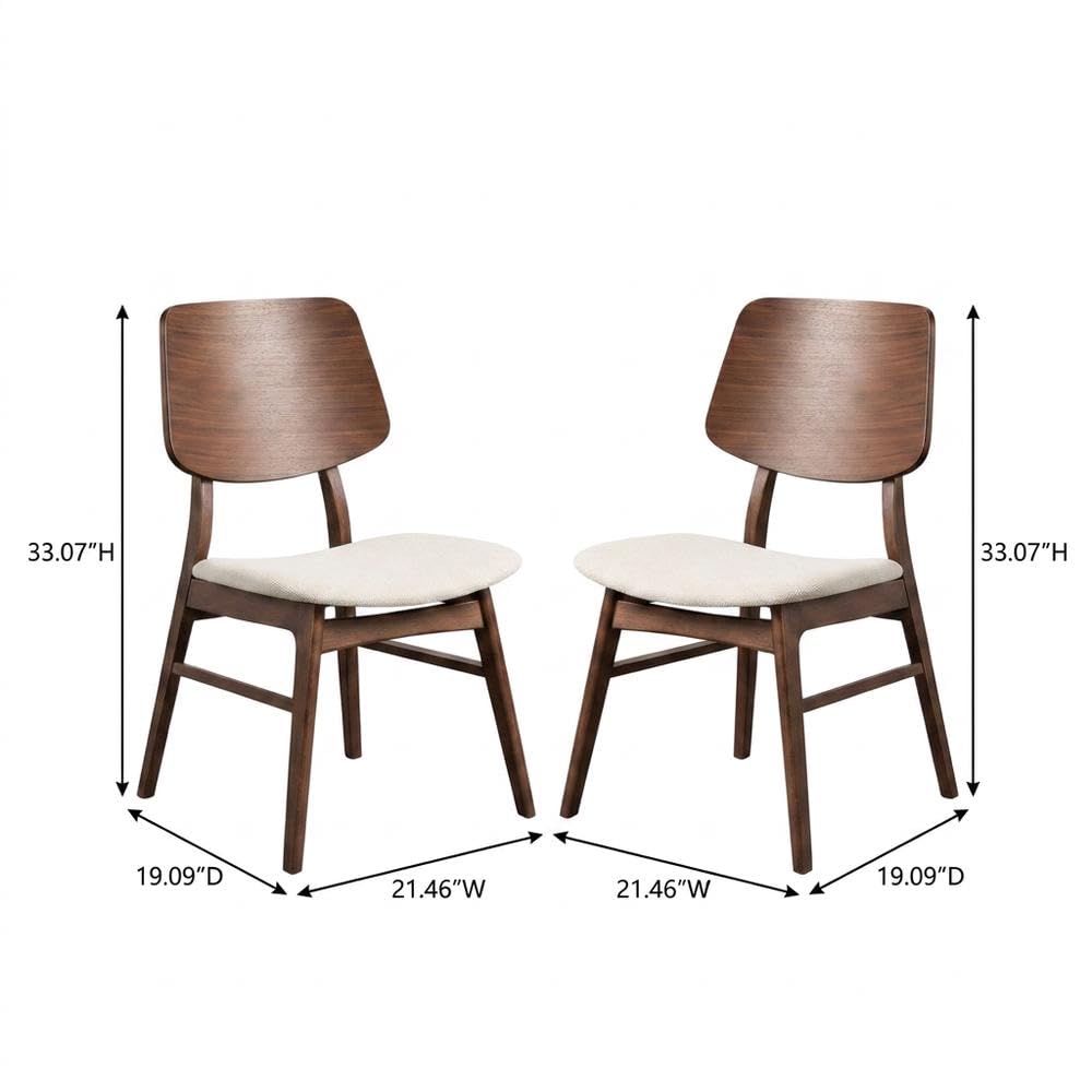 Solid Wood Dining Chairs Set of by Starlight Canyon Home – Solid + Manufactured Wood, Brown, Pack of 6