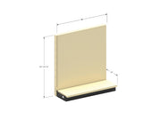 Single Sided Gondola Shelving Add-On Kit 48x54x19 PLT Platinum by Lozier – 54" H, Alloy Steel, Platinum, Model KP1031.39W