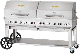 72'' Rental Mobile Grill w/Roll Dome - Bulk Propane Tanks Model