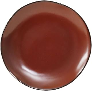 Tuxton China GAR-002 Plate, 6-1/2" Diameter, Round, Microwave and Dishwasher Safe, Oven Proof, Fully Vitrified, Ceramic, TuxTrendz, Artisan, Red Rock, Pack of 24