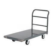 Platform Truck w/Steel Deck by Global Industrial – 48"L x 30"W x 5.46"H, Alloy Steel, Gray, Model 952113