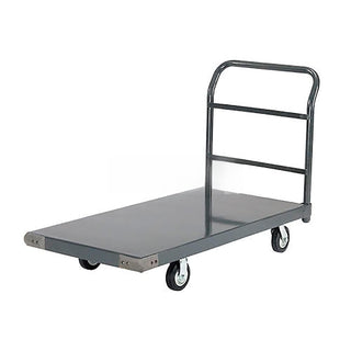 Platform Truck w/Steel Deck by Global Industrial – 48"L x 30"W x 5.46"H, Alloy Steel, Gray, Model 952113